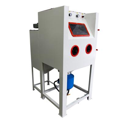 China Building Material Shops High Pressure Cyclone Alloy Wheel Sand Blaster Sand Blasting Powder Machine for sale