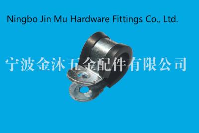 China professional 9 mm Bandwidth R Type Gas Hose Clamps With Black Rubber Lined for sale