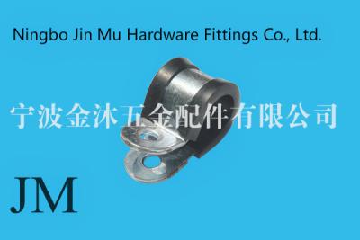 China R Type Rubber Lined Gas Hose Clips , 4 Wide Type Aperture M6 Constant Tension Hose Clamps for sale