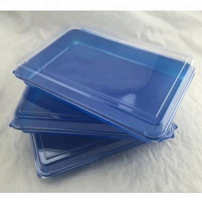 China Freshness Preservation Customized Eco-friendly Disposable Plastic PS Lunch Box Food Container With Lid FOR airline and food facking industry for sale