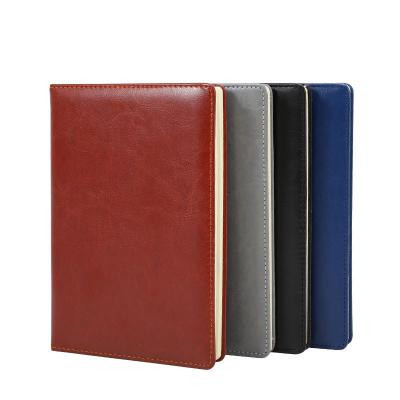 China Printed PU Leather Notebook A5 Hardcover Notebook Custom Printing for sale