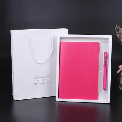 China Office PU leather notebook with pen gift set notebooks customizable a5 notebook for sale