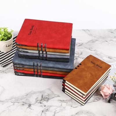 China Customizable notebook a5 luxury spiral PU leather notebook binding factory price notebook for sale