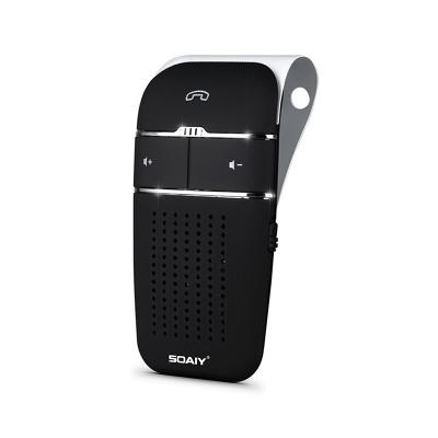 China Handsfree Amplifier SOAIY S-32 Bluetooth Car Speakerphone, Wireless Bluetooth Car Kit for Driving Safely with Shake Power On Function for sale