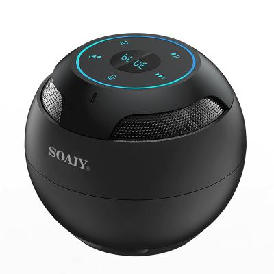 China Colorful LED Light SOAIY S-35 MAX Portable Wireless Bluetooth Speaker, 2200mAh Rechargeable Battery with LED Display for sale