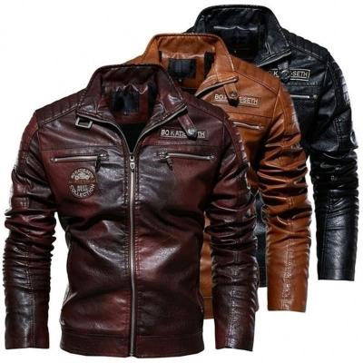 China New Arrival Reversible Winter Custom Coats Custom Bomber Vintage PU Stripper Jackets for sale