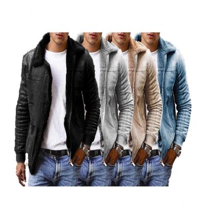 China Wholesale New Reversible Stylish Winter Fleece Motorcycle Jackets Coats For Men for sale