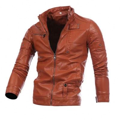 China 2021 Winter Reversible Custom Coats Rain Vintage Biker Motorcycle Mens Faux Riding Leather Jackets for sale