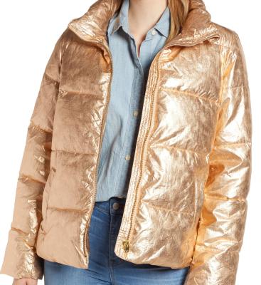 China Stripper Jacket Waterproof Metallic Fabric For Jacket Bag Coat Anorak for sale