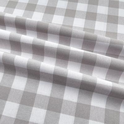 China Anti Pill Yarn Dyed Woven 100% Cotton Blended Plaid Fabric For WINDOWS for sale