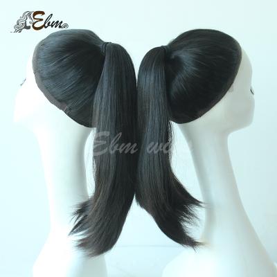 China Silky Straight PonytailJewish Silky Straight Brazilian Virgin Hair Wig Hot Sale Wave Wigs Hide Ponytail Cap for sale