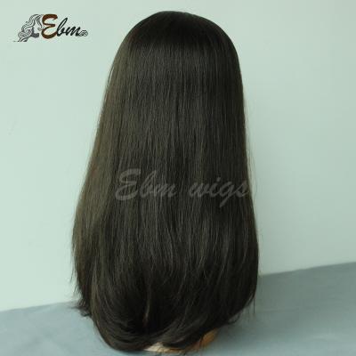 China 2019 Wholesale Price Brazilian Jewish Kosher Wig Hair Virgin Human Hair Topper Whopper Wave Good Quality Silky Straight Wigs for sale