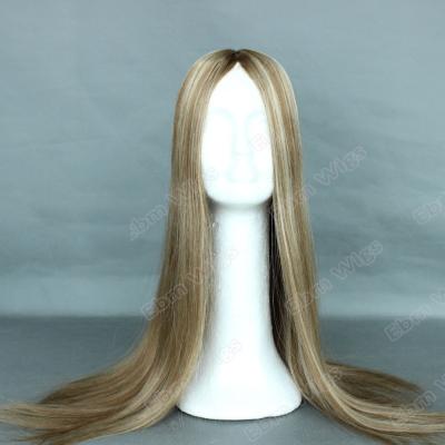 China Factory Price Super Long Brazilian Hair 24inch Brazilian Hair Jewish Wig Topper for sale