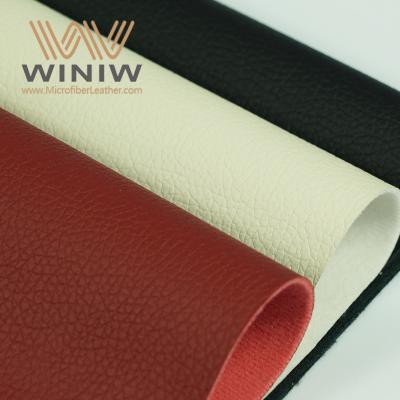 China Waterproof Free Samples Wholesale Eco-Friendly Waterborne White PU Solvent Free Synthetic Leather For Sofa Functional Upholstery Te koop