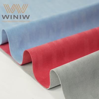 China Waterproof PU Suede Fabric Microfiber Suede Artificial Leather for sale