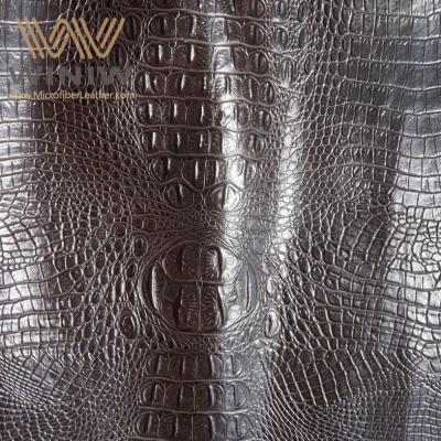 China Waterproof alligator embossed leather zu verkaufen