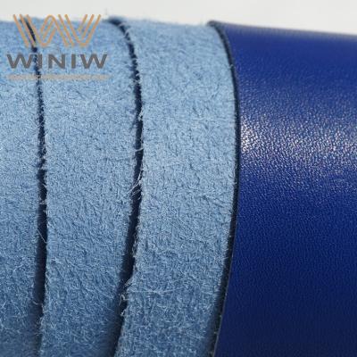 Cina Blue Waterproof PU Microfiber Synthetic Leather For Boxing Gloves in vendita