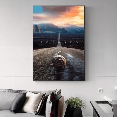 China Painting Wall Art Cuadros Of Mentality Ahead Waterproof Inspirational Canvas Posters And Prints For Home Decoration for sale