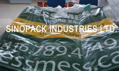 China Vier panel BOPP gelamineerde zakken met kruis hoek lussen, Polypropyleen Jumbo Bags Te koop