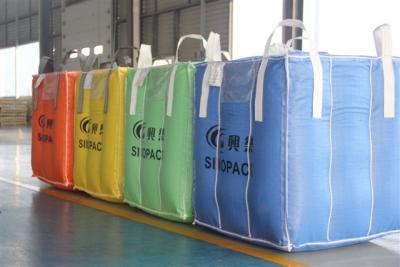 China Chemical powder baffled FIBC flexible intermediate bulk container OF PP woven for sale