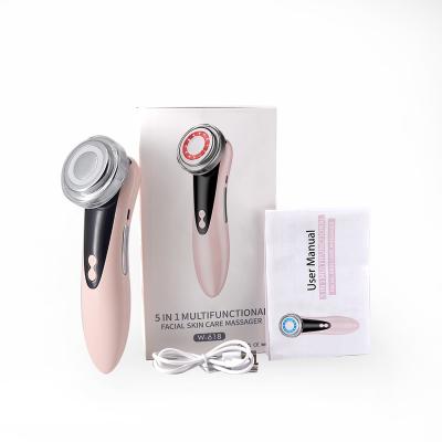 China Wrinkle Remover 5 in 1 Led Skin Lifting Device Light Photon Therapy Face Beauty Skin Tightening Machine Photon Facial Massager for sale