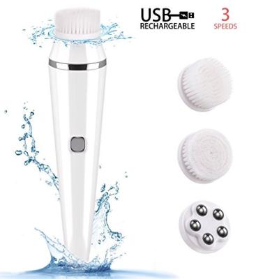 China DEEPLY CLEANING 3 in 1 Electric Skin Deep Pore Cleansing Multi Function Face Remover Brush for sale