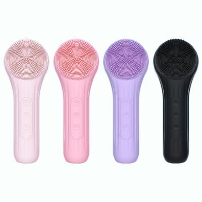 China DEEP CLEANSING Waterproof Face Peel Silicon Magnetic Filler Facial Remover Brush , Deep Silicon Face Pore Exfoliating Cleansing Brush for sale