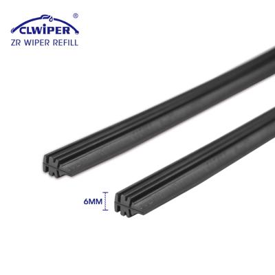 China Frameless Wiper Blade Replacement Natural Rubber Rubber Refill 14