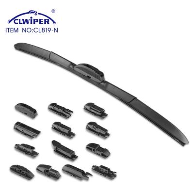 China CLWIPER CL819-N Natural Rubber Material Car Hybrid High Quality Multifunctional Wiper Blade With 13 Adapters Fit For 99.99% Cars for sale