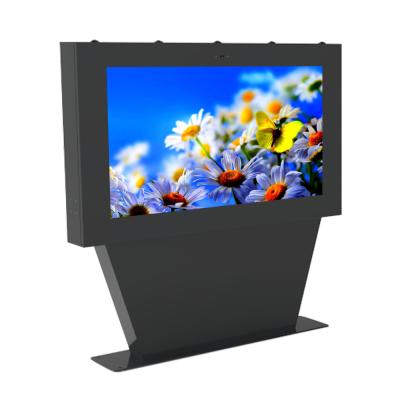 Cina Lcd touch screen pavimento stand outdoor segnaletica digitale alta luminosità 86 pollici totem impermeabile ip65 in vendita