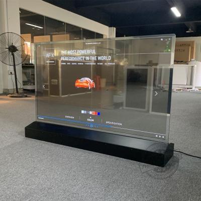 China 55 pulgadas Ultra Rápido 1 ms Respuesta Transparente OLED Pared de señalización / Techo montado Ángulo de visión de 178 ° en venta