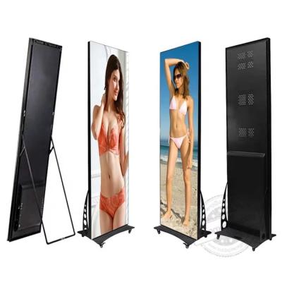 China Digital Signage Full Color Outdoor Advertising Rental Curved Digital Mobile Flexible SMD Poster Gas Window TV LED Screen Display for sale