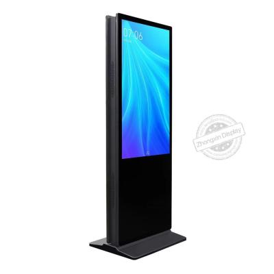 China Indoor Portable Digital Signage Screen Double-Sided 43 49 55 65 Inch Vertical FHD Lcd Display Monitor Kiosk Advertising Player for sale