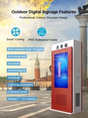 China 1920*1080 Display Resolution Outdoor Digital Signage for Successful Outdoor Advertising Initiatives for sale