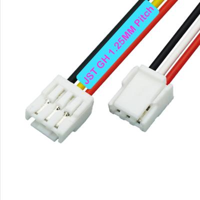 China Electronic 2p 6p 2pin 1.25 Pin 18 1.25mm Jst-gh To PH Df13 6 Pin Ghr Connector Gh1.25 mm Jst GH Custom Flat Cable Assembly Wire Harness for sale