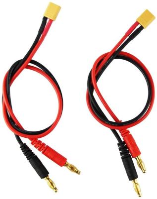 China RC Car Mass Male Xt60 Connector To 4mm Banana Plug Charging Adapter Wire 12awg Silicone Wire For Rc Lipo Battery Imax B6 B6ac Charger for sale