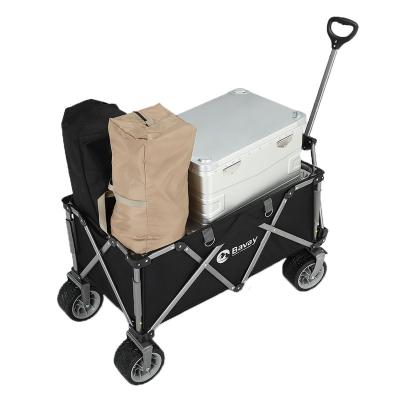 China Easy-Carry Folding Cart Beach Picnic Cart Foldable Camping Cart Trolley Trail Foldable Stroller with Universal Wide Wheel for sale