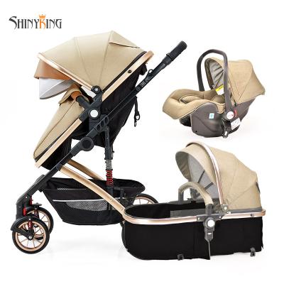 China China Factory Price Good Luxury Large Baby Carriage Stroller With Wheels On Sale for sale