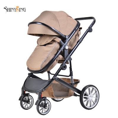 China luxury luxur 3 in 1 cheap baby stroller leather foldable baby stroller for sale