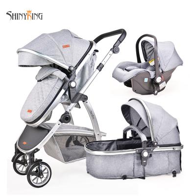 China Wholesale Luxury Light Weight Foldable Baby Stroller 3 in 1 Baby Buggy for sale