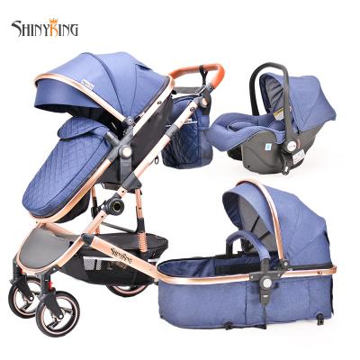 China High Quality Mom En Certification OEM Design Landscape Baby Stroller High Quality Pram 3 in 1 Stroller for sale