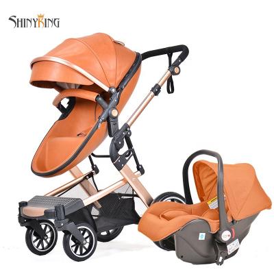 China Mum's European Style Luxury Foldable 3 in 1 Baby Stroller for sale