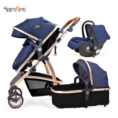 China Luxury High Quality Safety Baby Carriage Walker Stroller Foldable Baby for sale