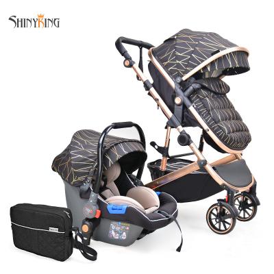 China Wholesale Lightweight Mom Baby Pram OEM Landscape Folding Classic Baby Stroller High for sale