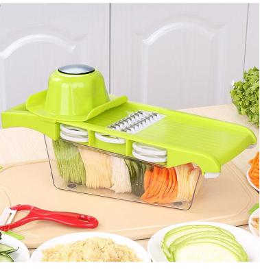 China 6-in-1Multifunctional Vegetable Cutter With Container Vegetable Shredder Veggie Slicer Cleaver M0544 FL-1030 for sale