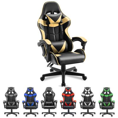 China Wholesale Multicolor Optional Custom Ergonomic Leather Ergonomic Gaming Swivel Chair Rotation Gaming Chairs Good Quality for sale