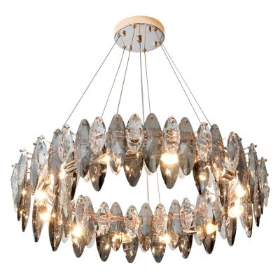 China Traditional Luxury Home Interior Ceiling Lighting Glass Crystal Chandelier With Decoration Customization for sale