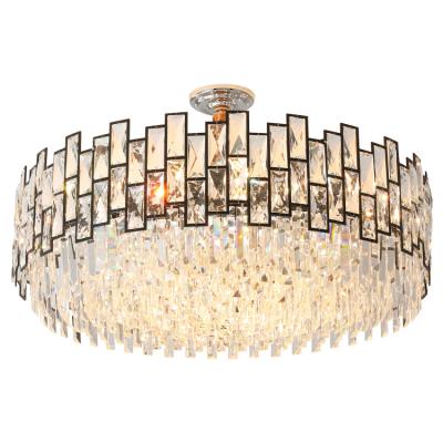 China Wholesale Custom Modern Black Lighting Crystal Chandelier For Interior Decoration From Modern Factory for sale