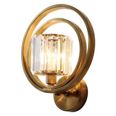 China Industrial high quality contemporary light indoor wall lamp, and black glass bathroom vanity wall light for sale