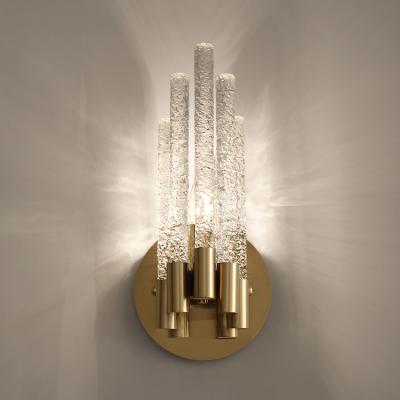 China Modern OEM Custom Design Led Wall Light Lighting Modern Crystal Living Room Wall Lamp for sale